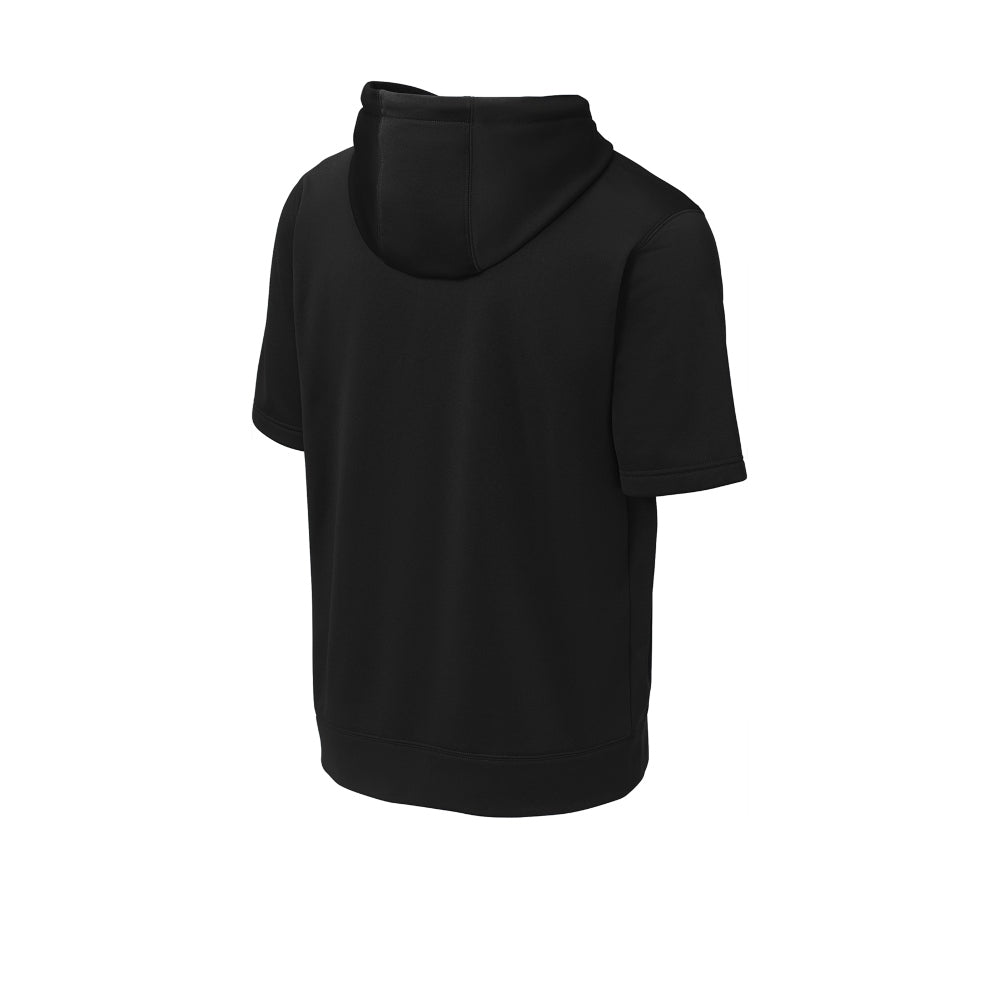 Sport-Tek® Sport-Wick® Fleece Short Sleeve Hooded Pullover - Black