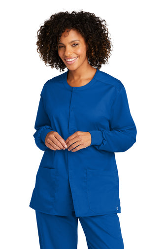 Wink™ Unisex WorkFlex™ Snap-Front Scrub Jacket - Royal