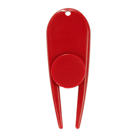 Divot Tool with Ball Marker - Red