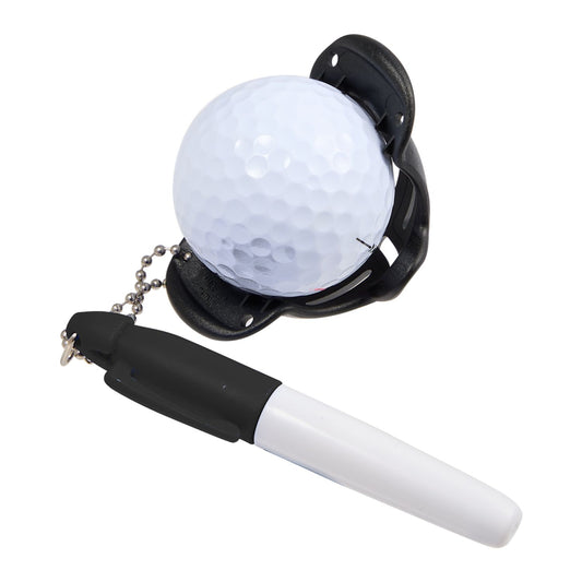 Golf Ball Stencil with Marker - Black