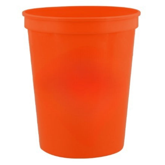 16 oz. Plastic Stadium Cup - Pumpkin