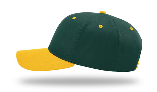 Richardson 212 - Pro Twill Snapback Cap - Dark Green/Gold