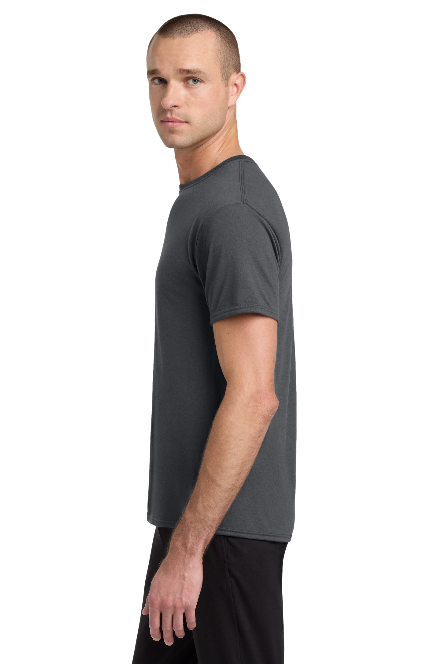 Jerzees® Dri-Power® 100% Polyester T-Shirt -Charcoal Grey