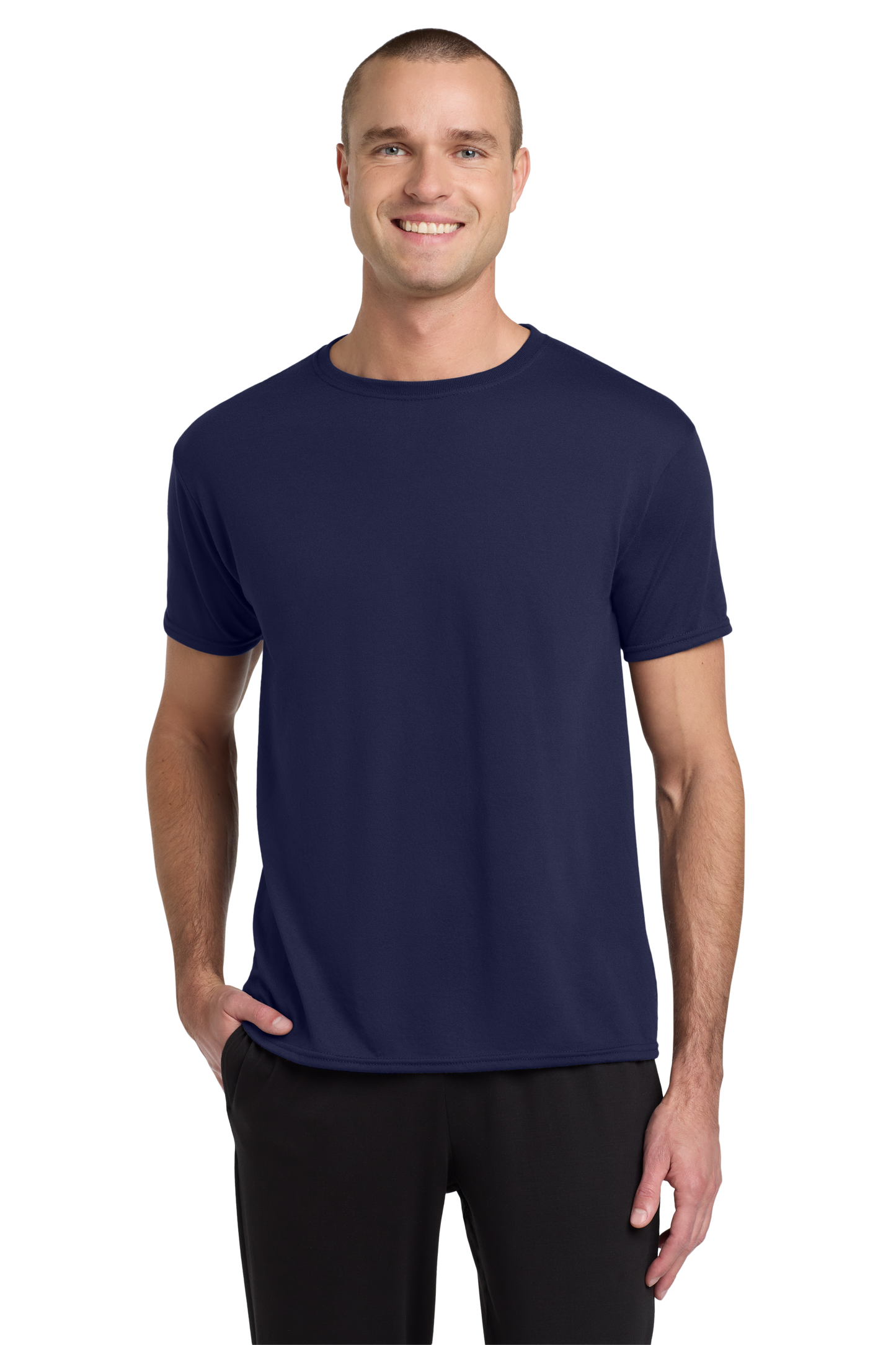 Jerzees® Dri-Power® 100% Polyester T-Shirt -Navy