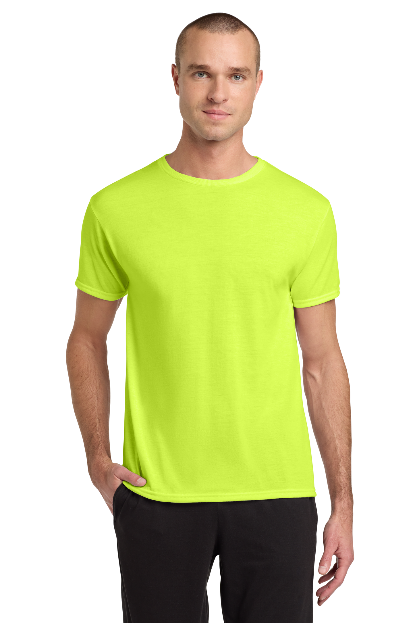 Jerzees® Dri-Power® 100% Polyester T-Shirt -Safety Green