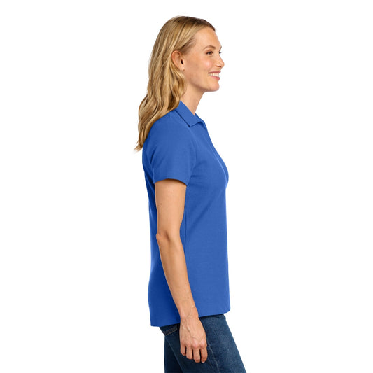 Port Authority® Women's C-FREE® Cotton Blend Pique Polo - True Blue