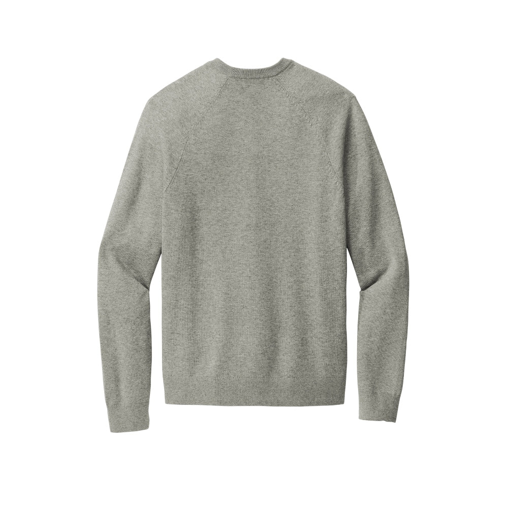 Brooks Brothers® Cotton Stretch V-Neck Sweater - Light Shadow Grey Heather
