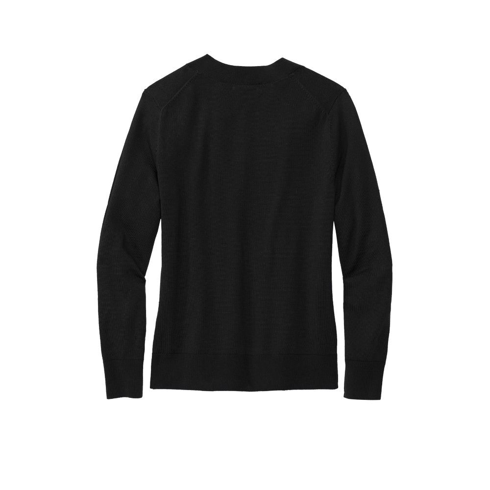Brooks Brothers® Women’s Cotton Stretch V-Neck Sweater - Deep Black