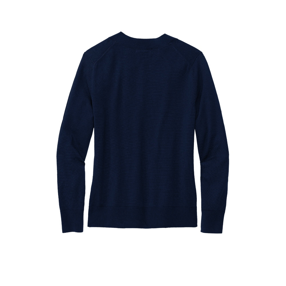 Brooks Brothers® Women’s Cotton Stretch V-Neck Sweater - Navy Blazer