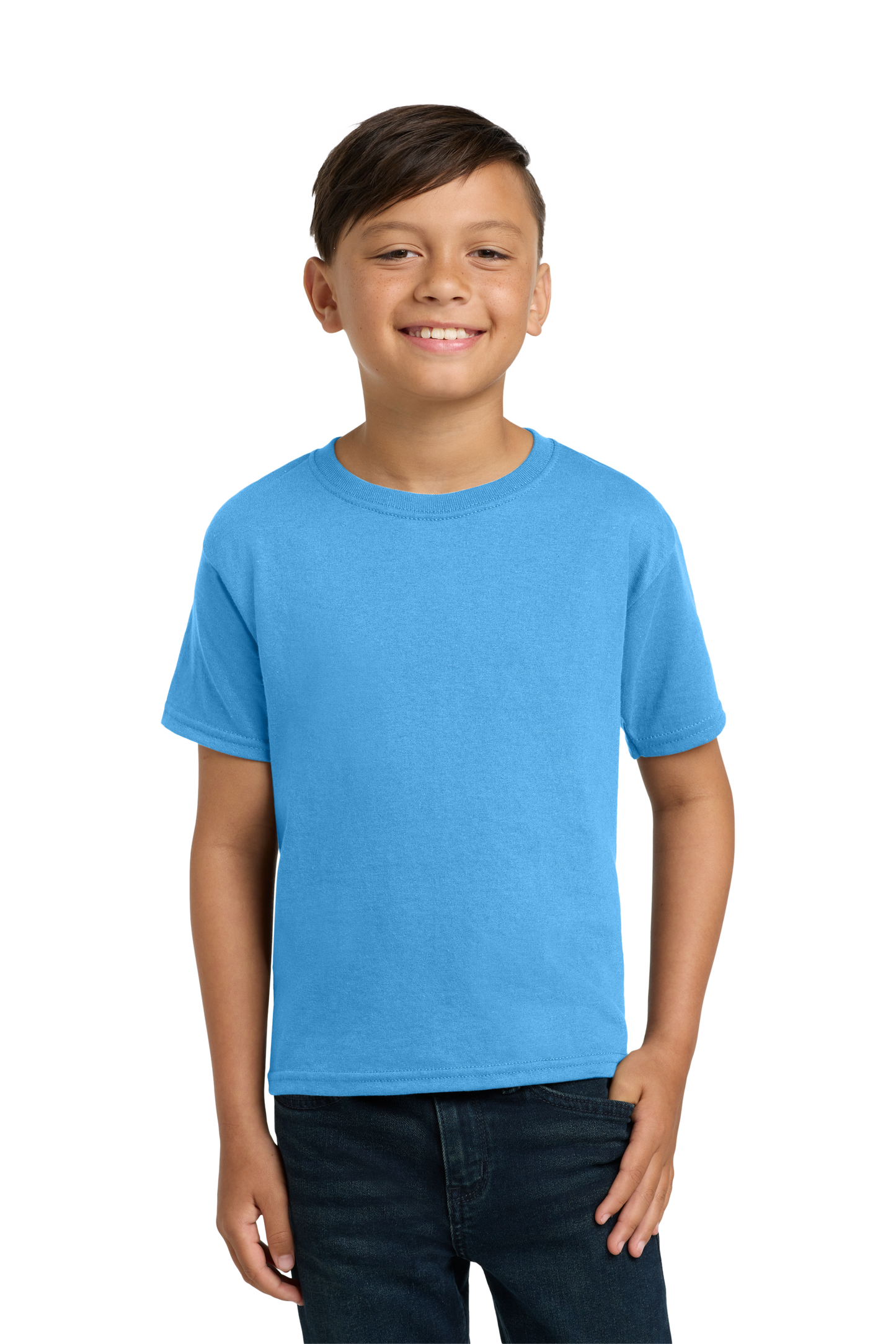 Jerzees® - Youth Dri-Power® 50/50 Cotton/Poly T-Shirt - Aquatic Blue