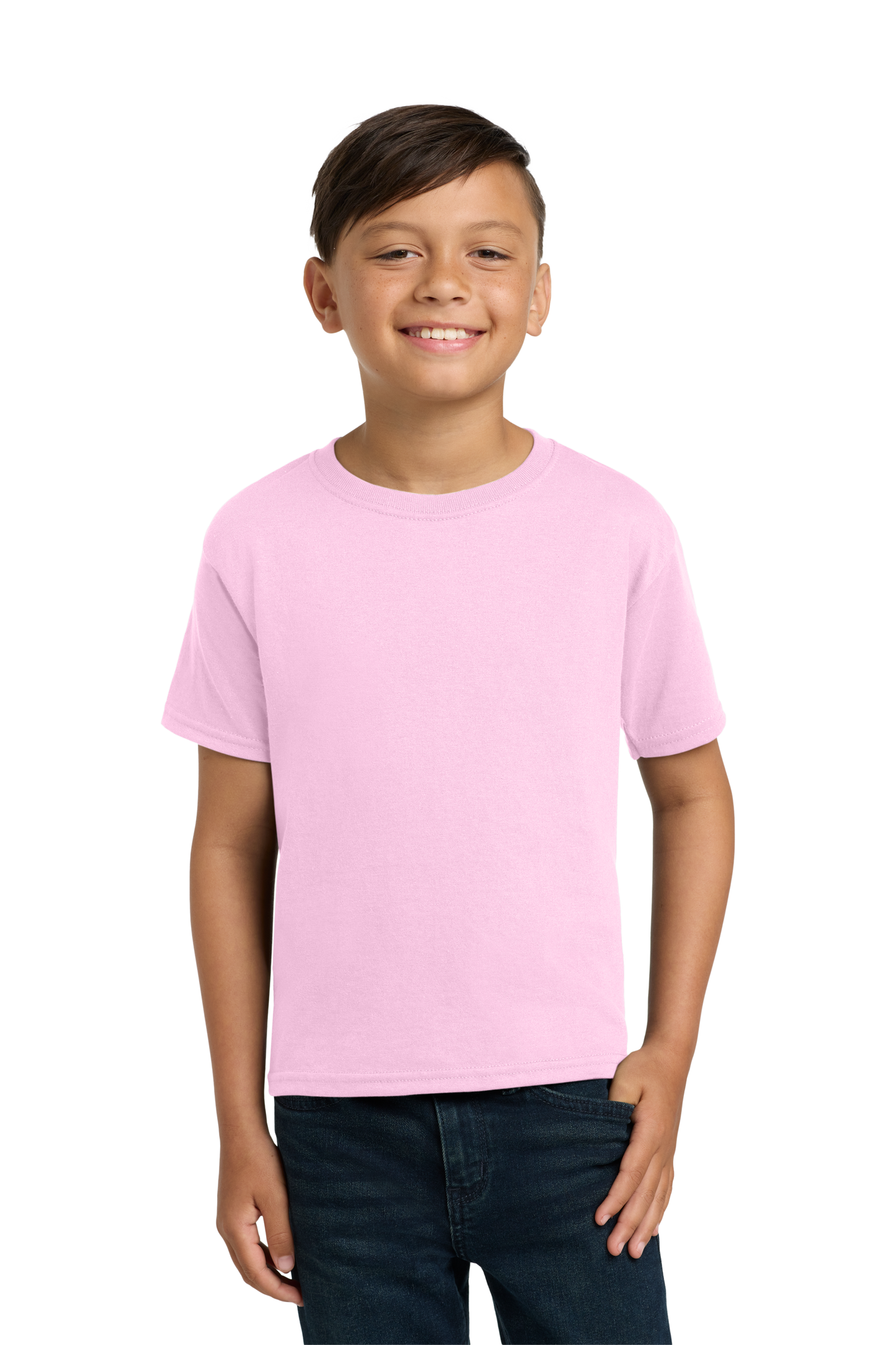 Jerzees® - Youth Dri-Power® 50/50 Cotton/Poly T-Shirt - Classic Pink