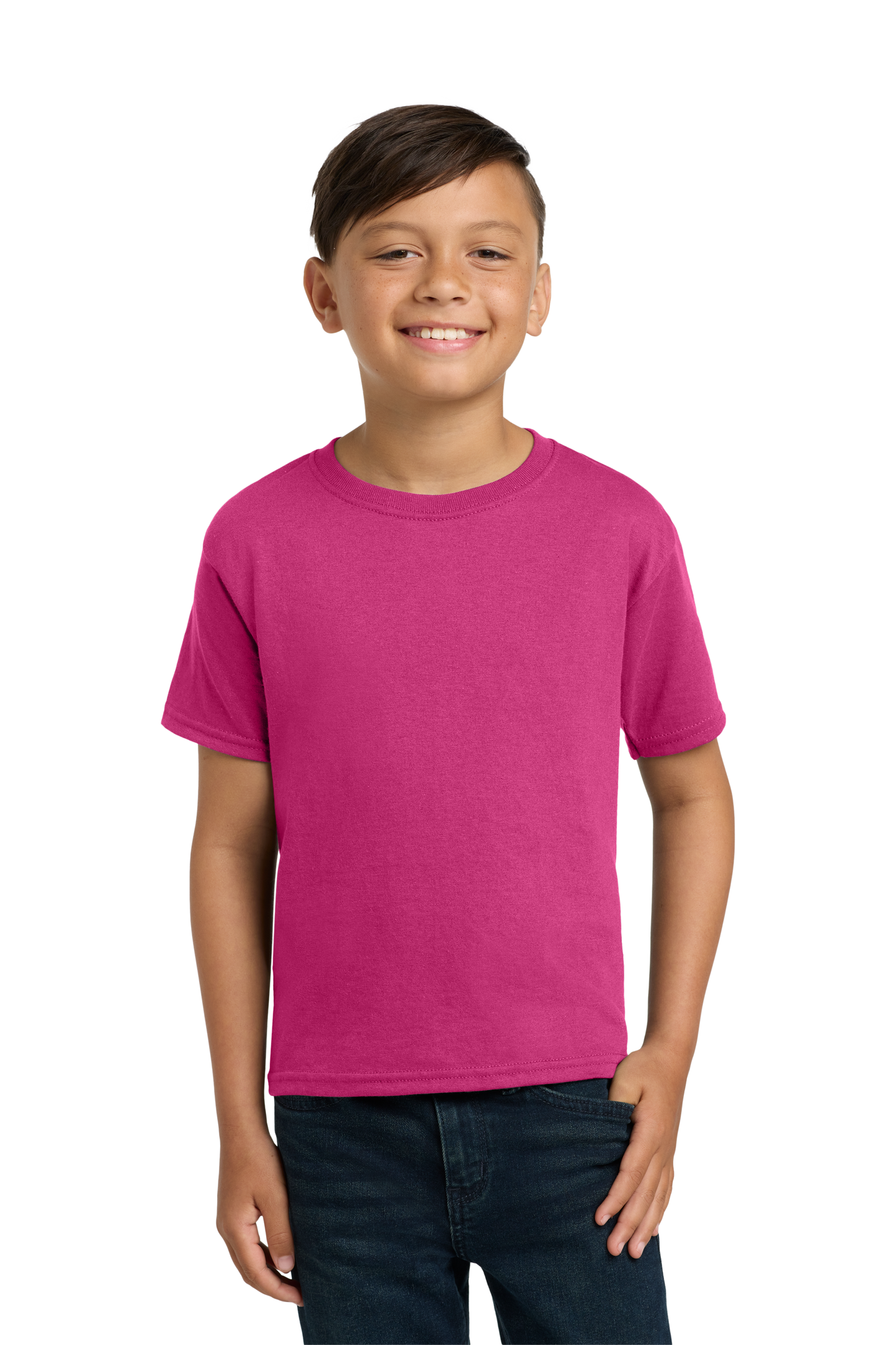 Jerzees® - Youth Dri-Power® 50/50 Cotton/Poly T-Shirt - Cyber Pink