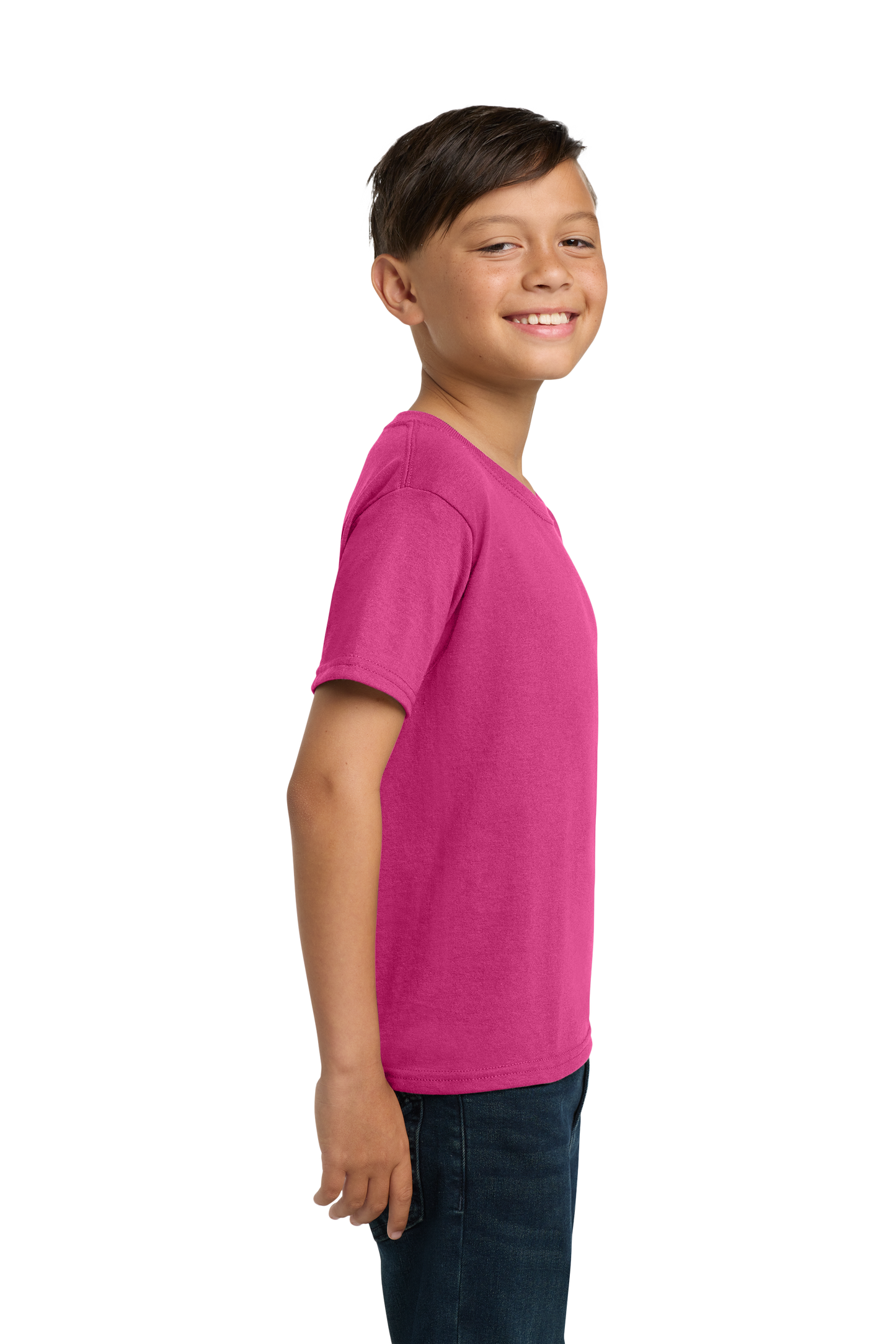 Jerzees® - Youth Dri-Power® 50/50 Cotton/Poly T-Shirt - Cyber Pink