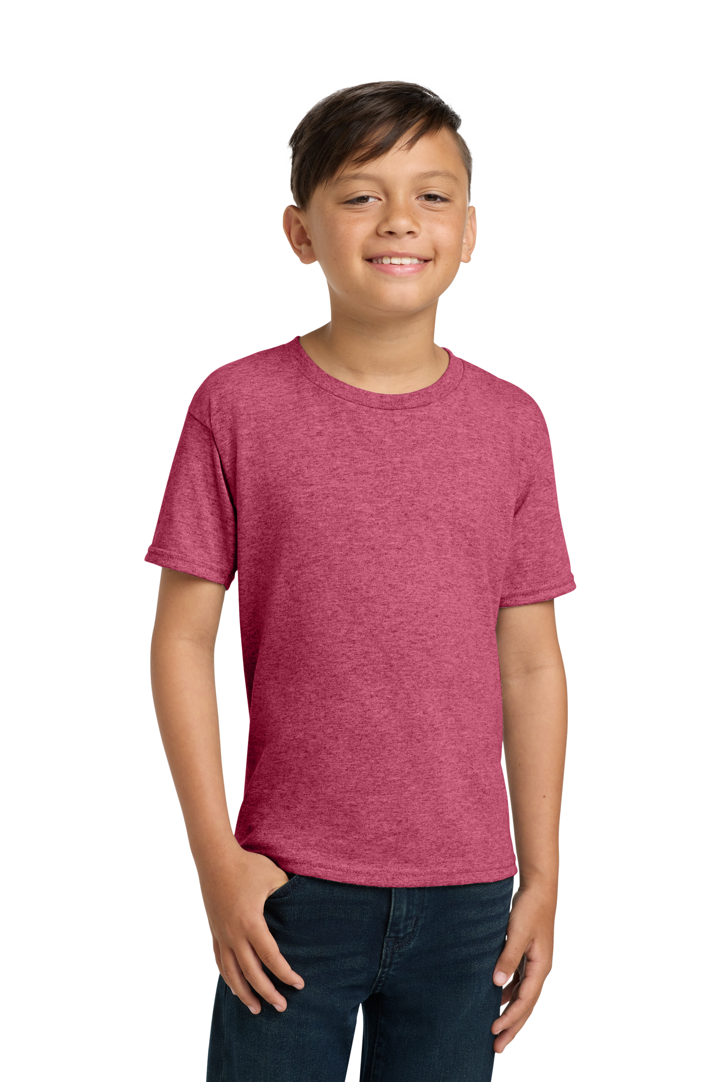 Jerzees® - Youth Dri-Power® 50/50 Cotton/Poly T-Shirt - Vintage Heather Red