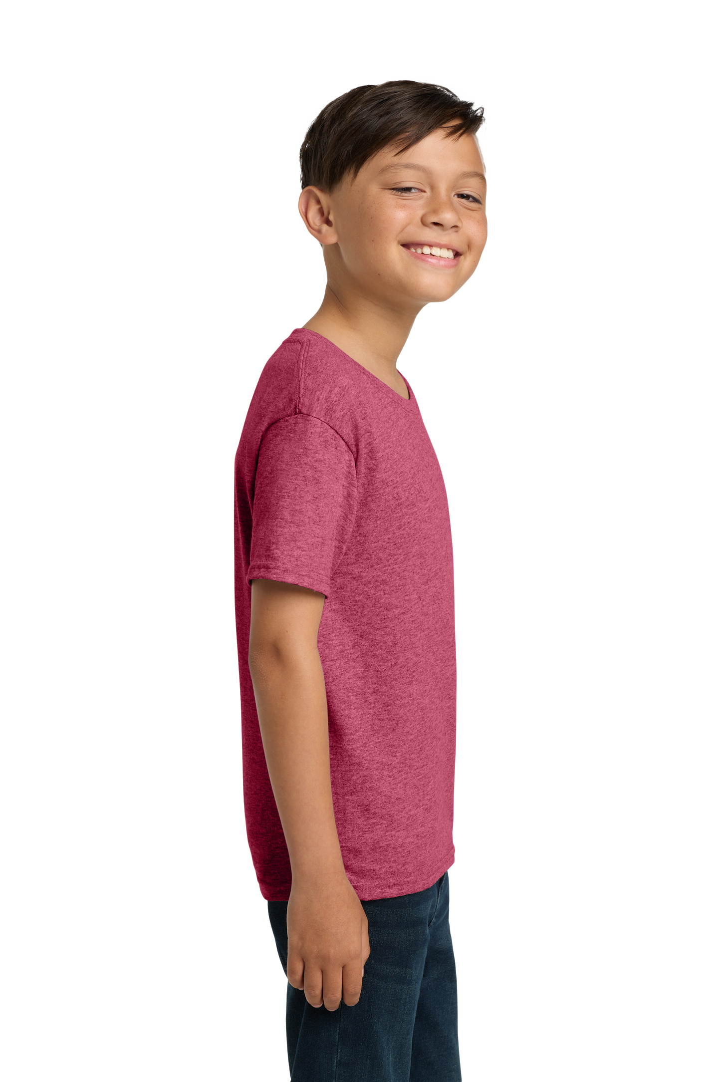 Jerzees® - Youth Dri-Power® 50/50 Cotton/Poly T-Shirt - Vintage Heather Red