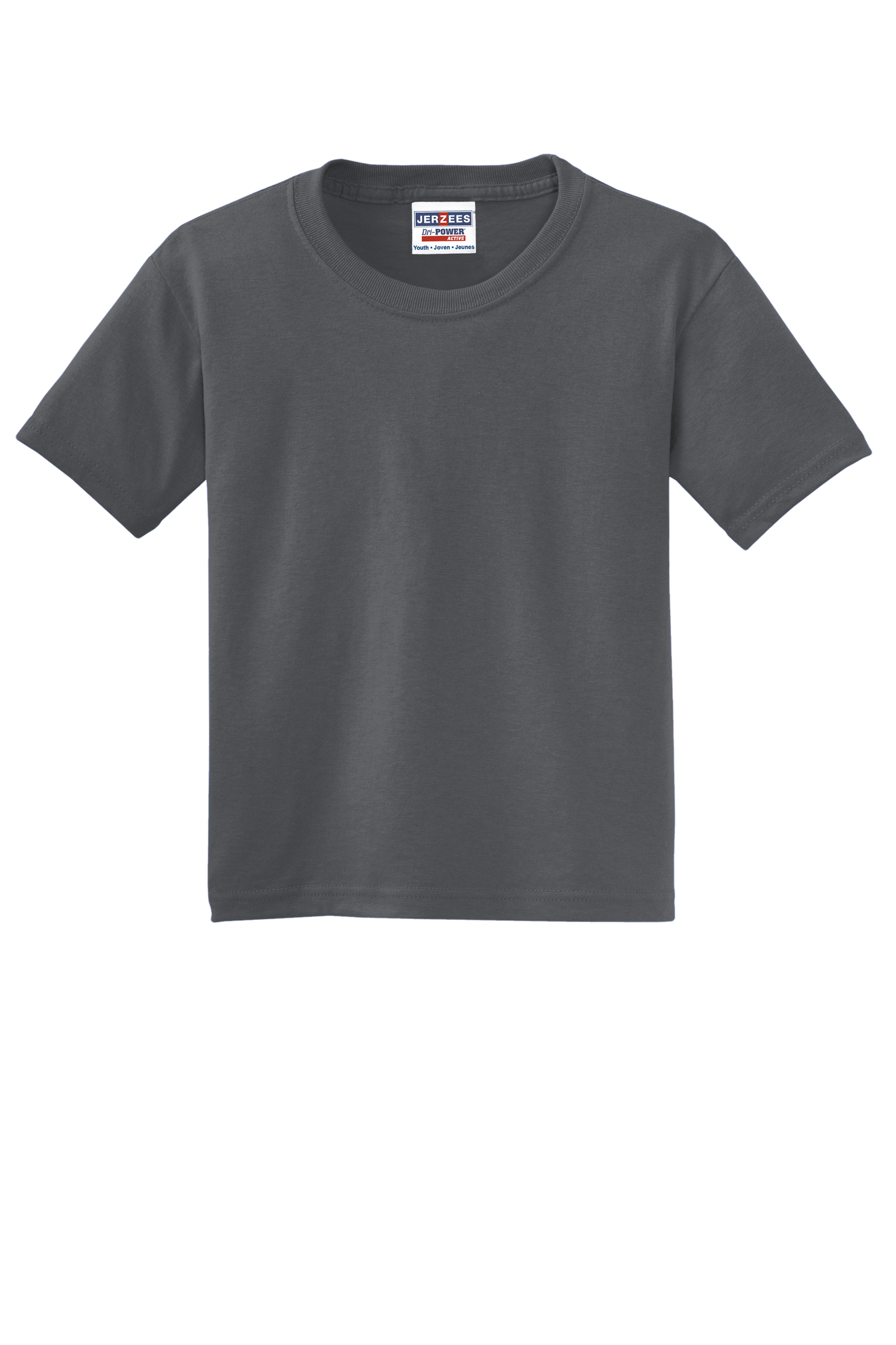 Jerzees® - Youth Dri-Power® 50/50 Cotton/Poly T-Shirt - Charcoal Grey