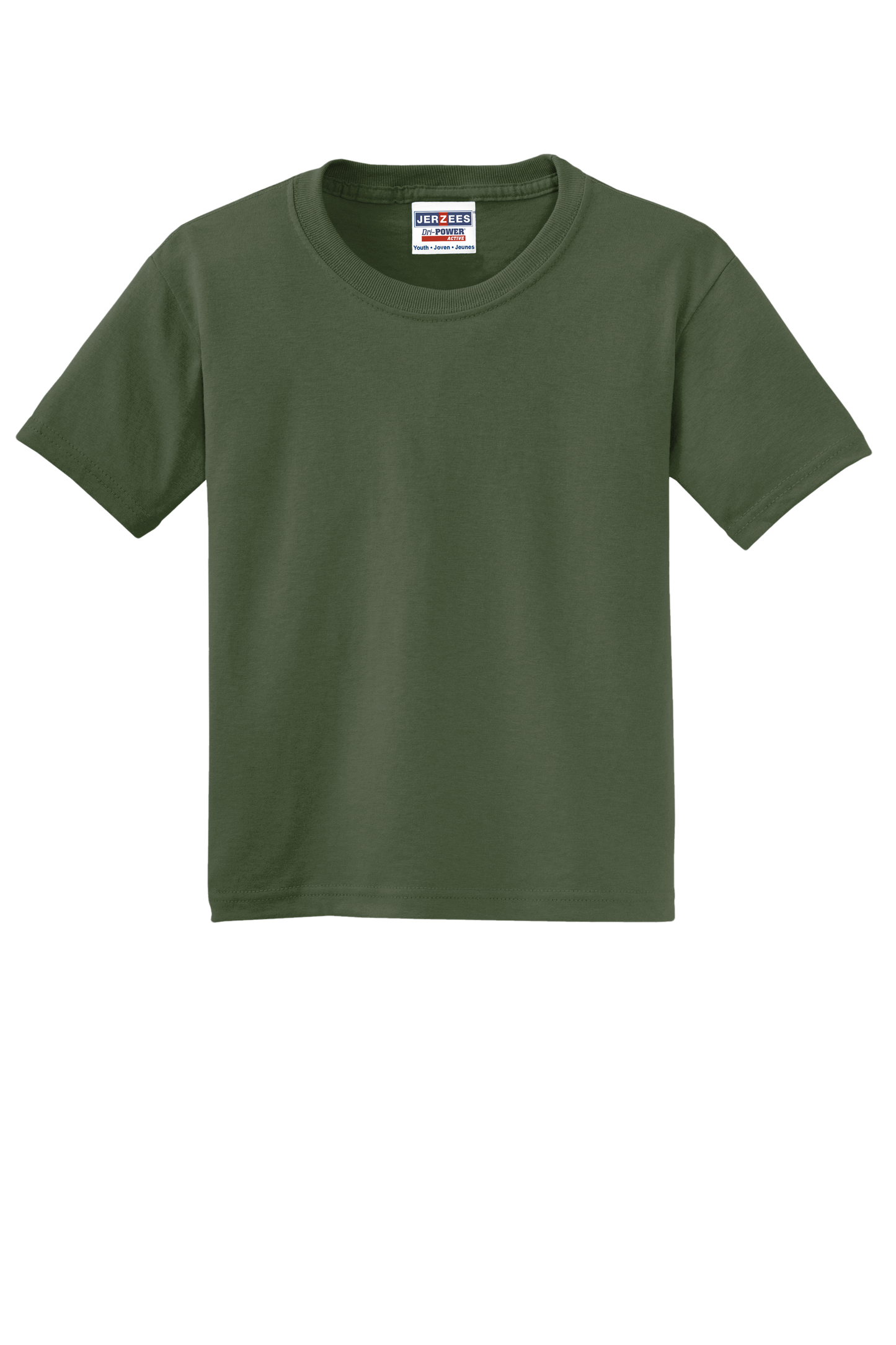 Jerzees® - Youth Dri-Power® 50/50 Cotton/Poly T-Shirt - Military Green