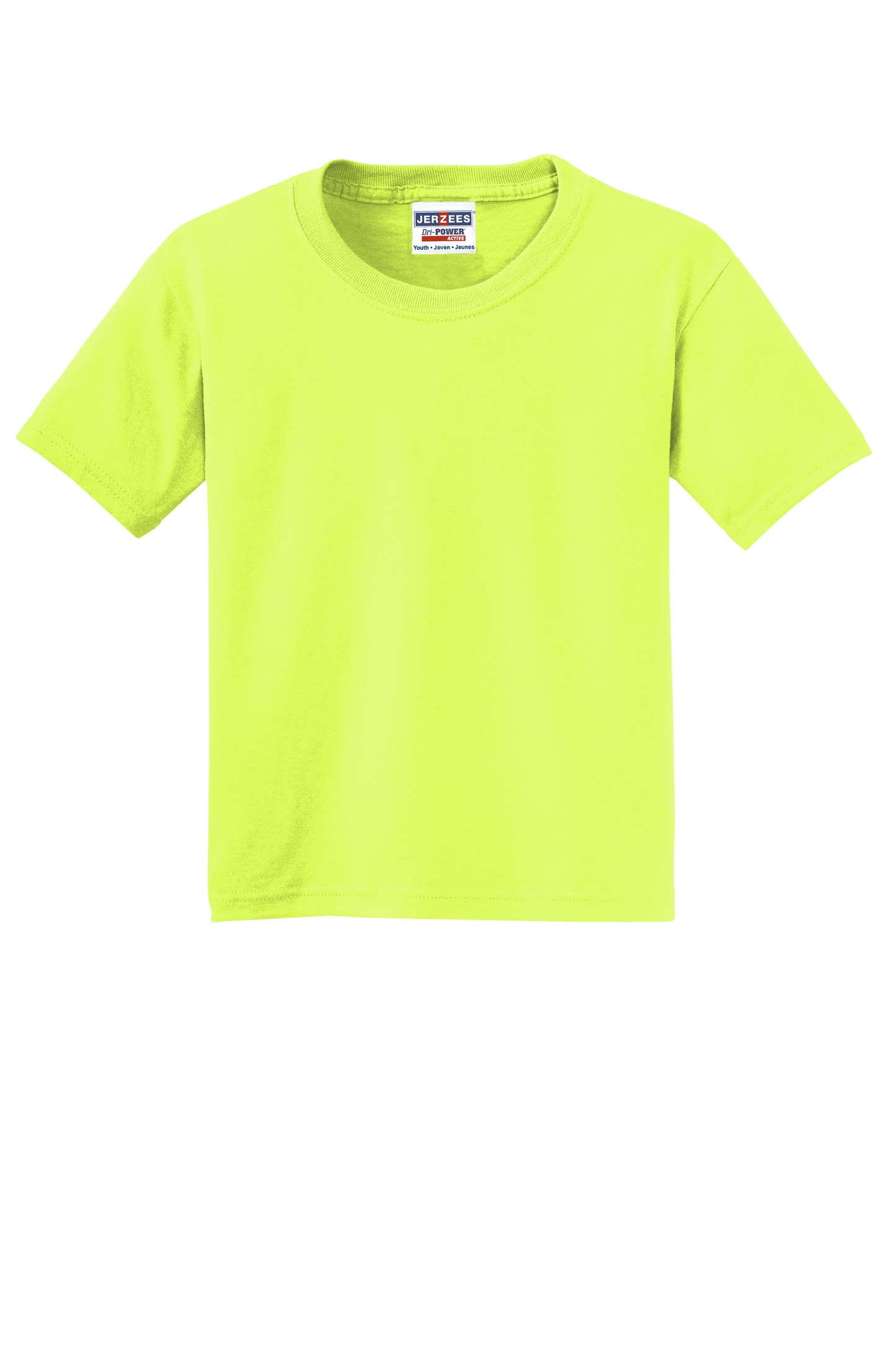 Jerzees® - Youth Dri-Power® 50/50 Cotton/Poly T-Shirt - Safety Green