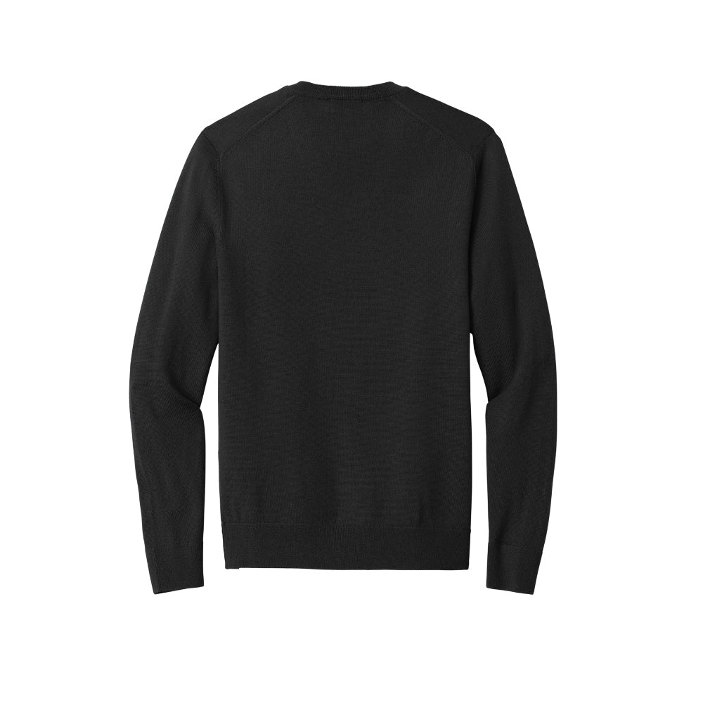 Brooks Brothers® Cotton Stretch V-Neck Sweater - Deep Black