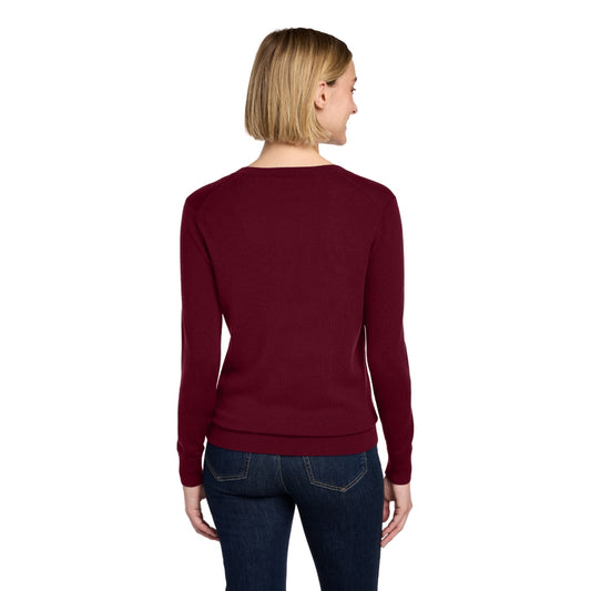 Brooks Brothers® Women’s Washable Merino V-Neck Sweater - Vintage Port
