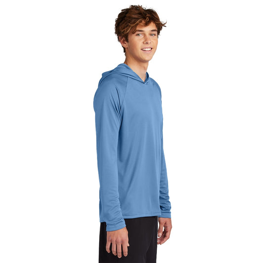 Port & Co™ Performance Pullover Hooded Tee - Carolina Blue