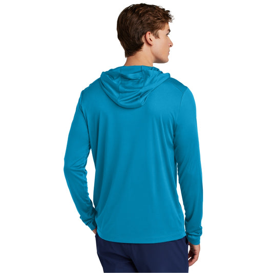 Sport-Tek® Posi-UV® Pro Long Sleeve Hoodie - Sapphire