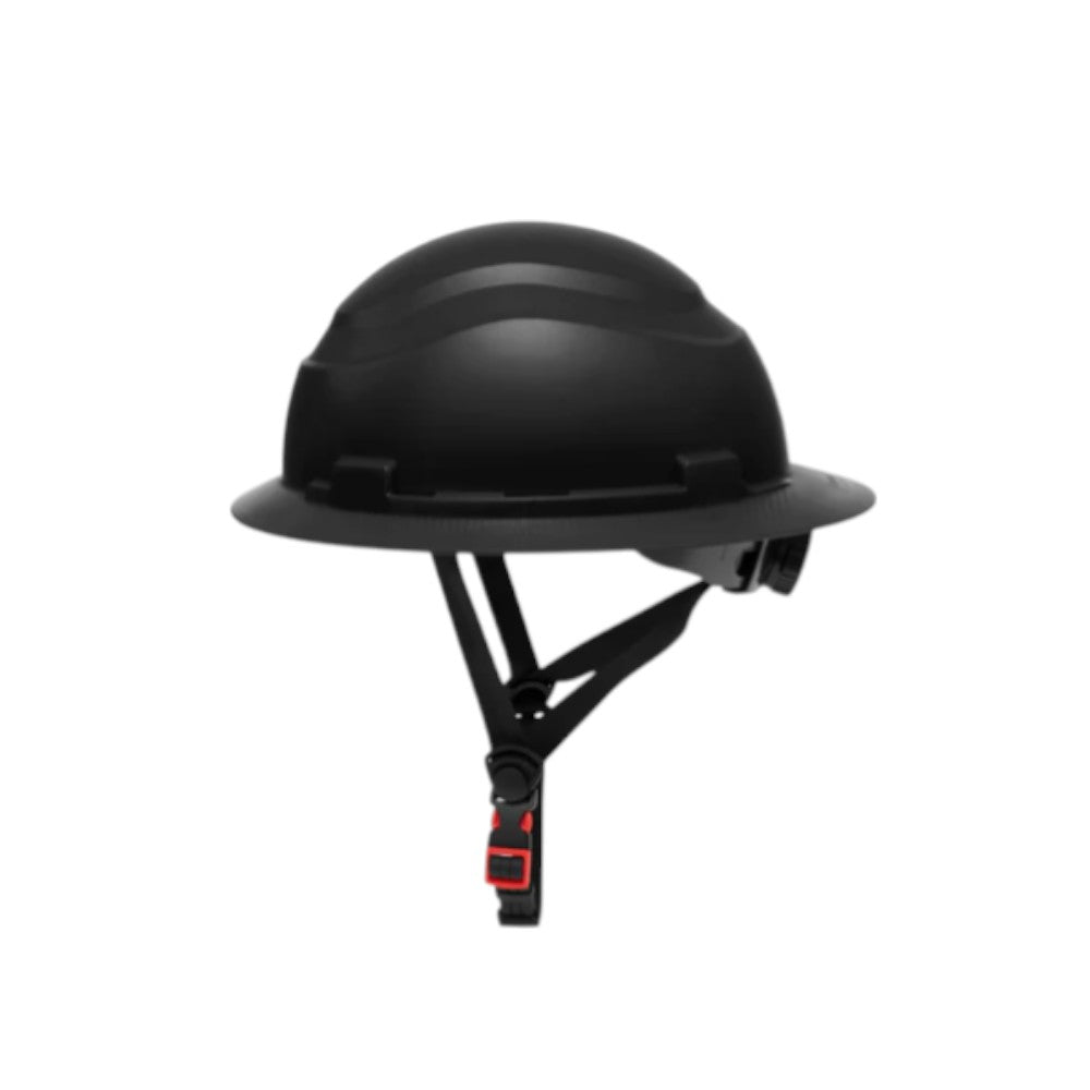 3968 | Raptor Type 2 Class E Full Brim Safety Helmet w/ Chin Strap - Black