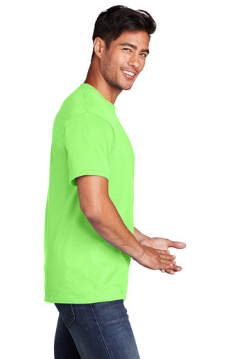 Port & Company® Core Cotton Tee - Neon Green