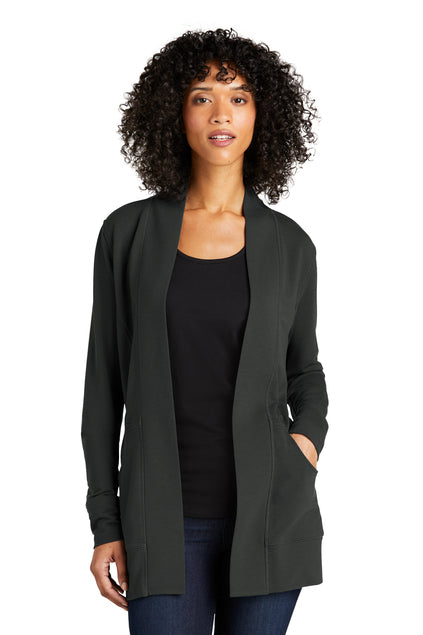 Port Authority® Women's Microterry Cardigan - Charcoal