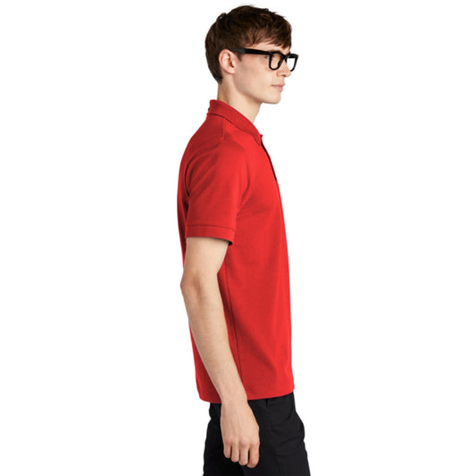 Mercer+Mettle® Stretch Heavyweight Pique Polo - Apple Red