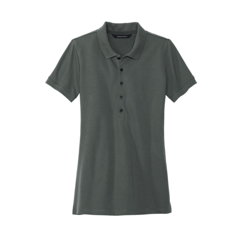 Mercer+Mettle® Women’s Stretch Heavyweight Pique Polo - Anchor Grey