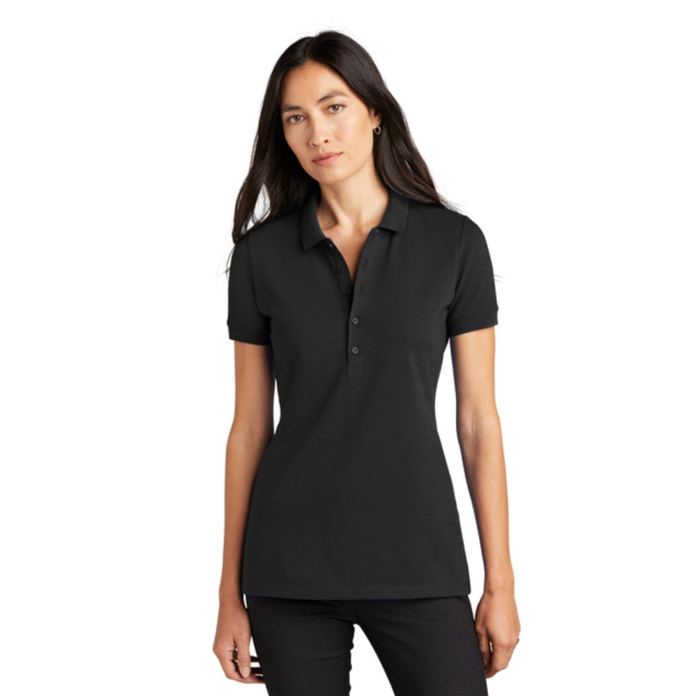 Mercer+Mettle® Women’s Stretch Heavyweight Pique Polo - Deep Black
