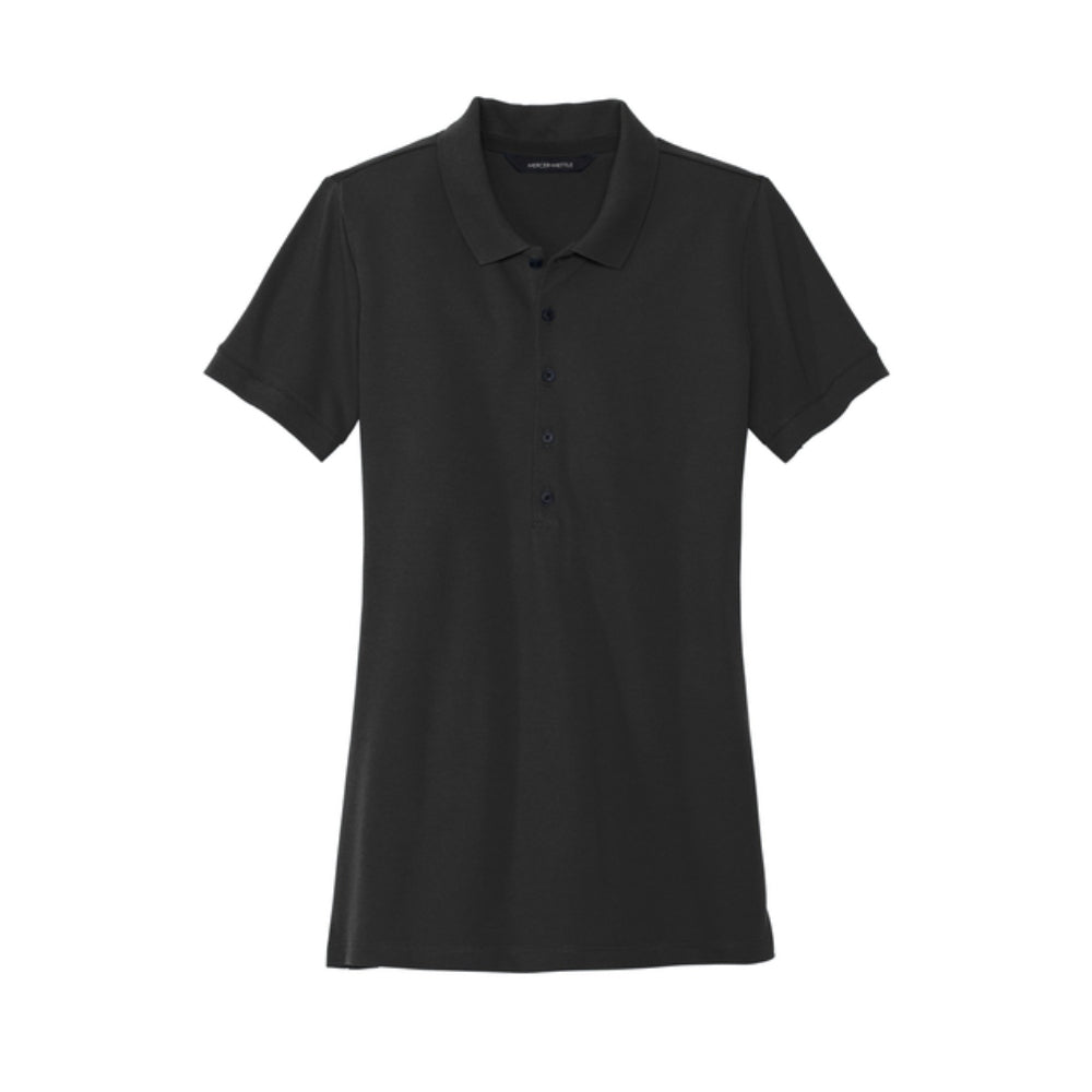 Mercer+Mettle® Women’s Stretch Heavyweight Pique Polo - Deep Black
