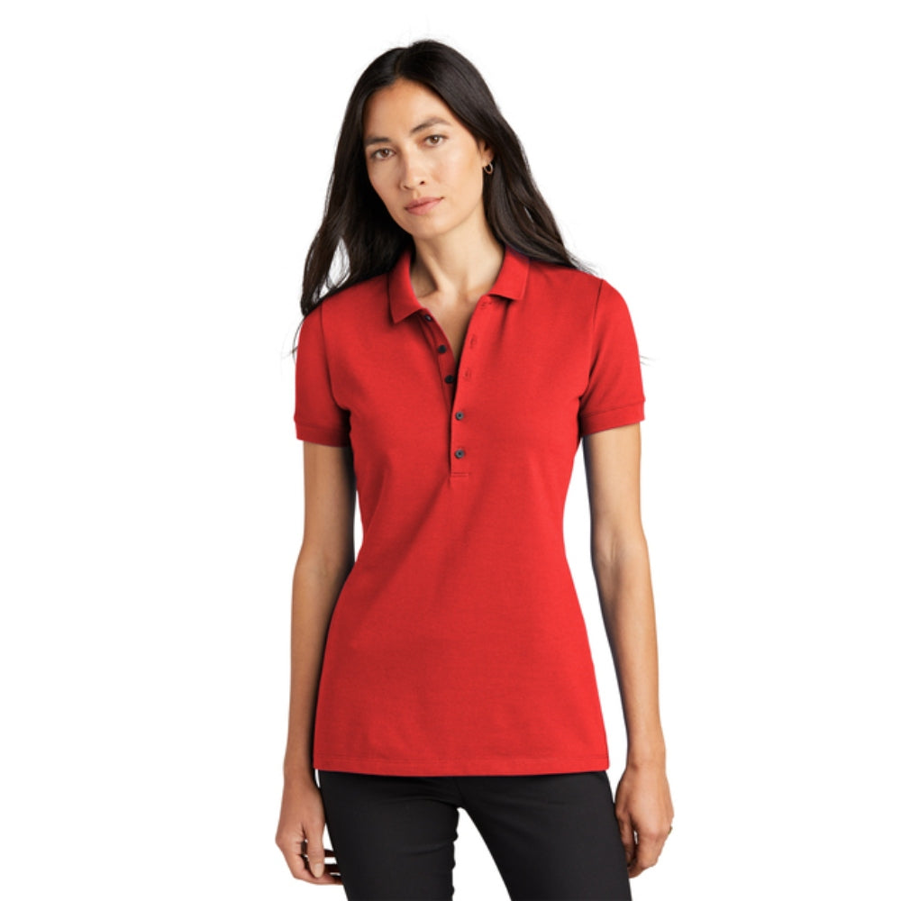 Mercer+Mettle® Women’s Stretch Heavyweight Pique Polo - Apple Red