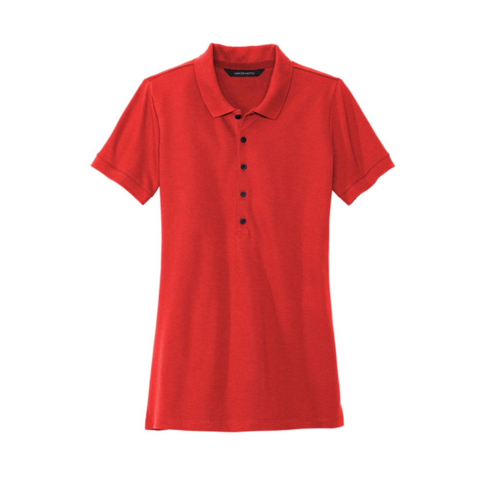 Mercer+Mettle® Women’s Stretch Heavyweight Pique Polo - Apple Red