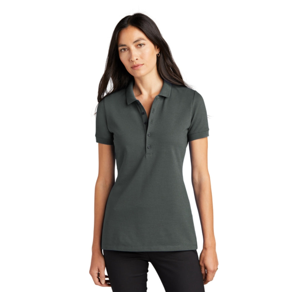 Mercer+Mettle® Women’s Stretch Heavyweight Pique Polo - Anchor Grey