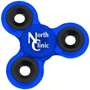 Translucent Fidget Spinner - Translucent Blue