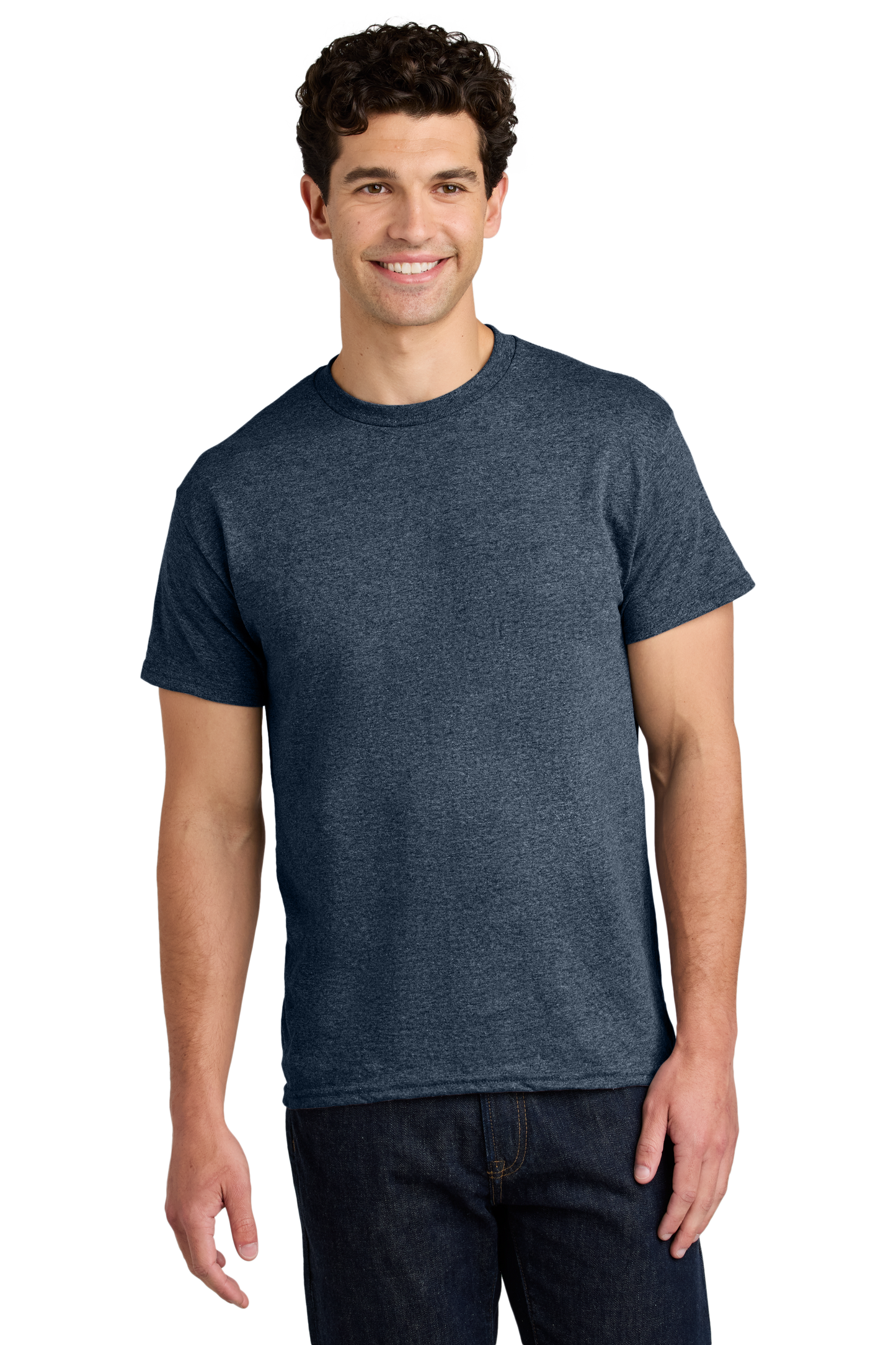 Gildan® - Heavy Cotton™ 100% Cotton T-Shirt - Heather Navy
