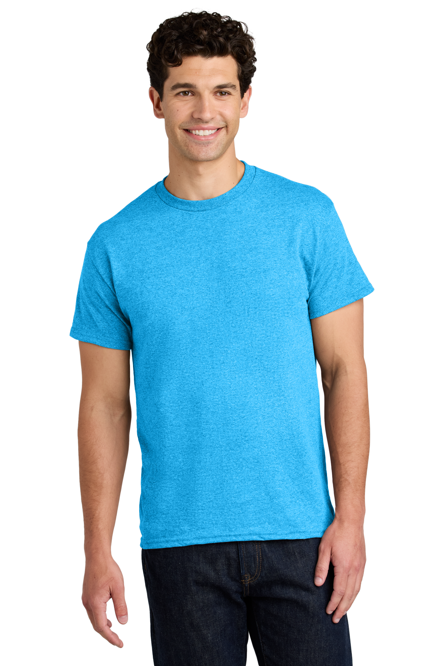 Gildan® - Heavy Cotton™ 100% Cotton T-Shirt - Heather Sapphire