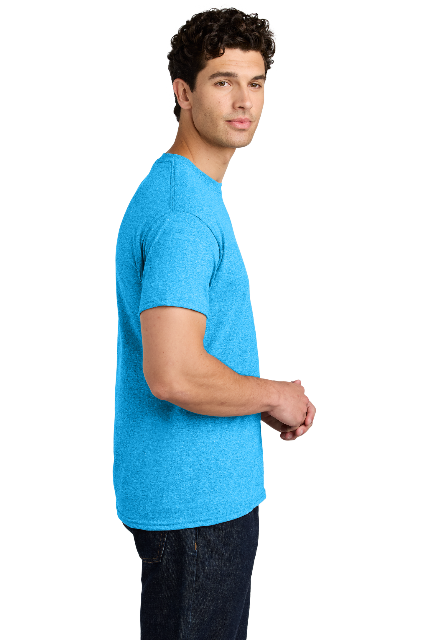Gildan® - Heavy Cotton™ 100% Cotton T-Shirt - Heather Sapphire