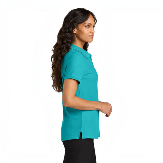 Port Authority® Women’s Wearever Signature Pique Polo - Aquamarine
