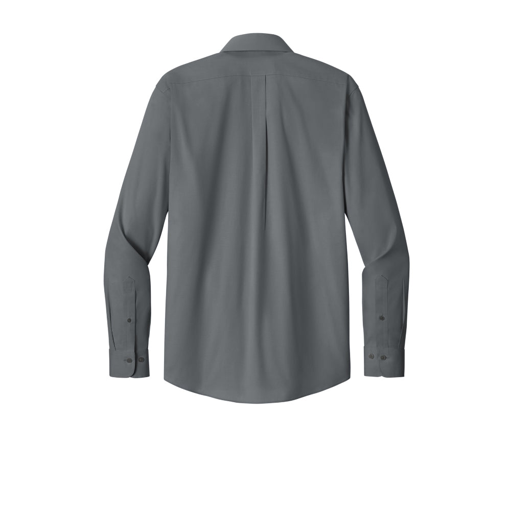 Brooks Brothers® Wrinkle-Free Stretch Pinpoint Spread Collar Shirt - Deep Black