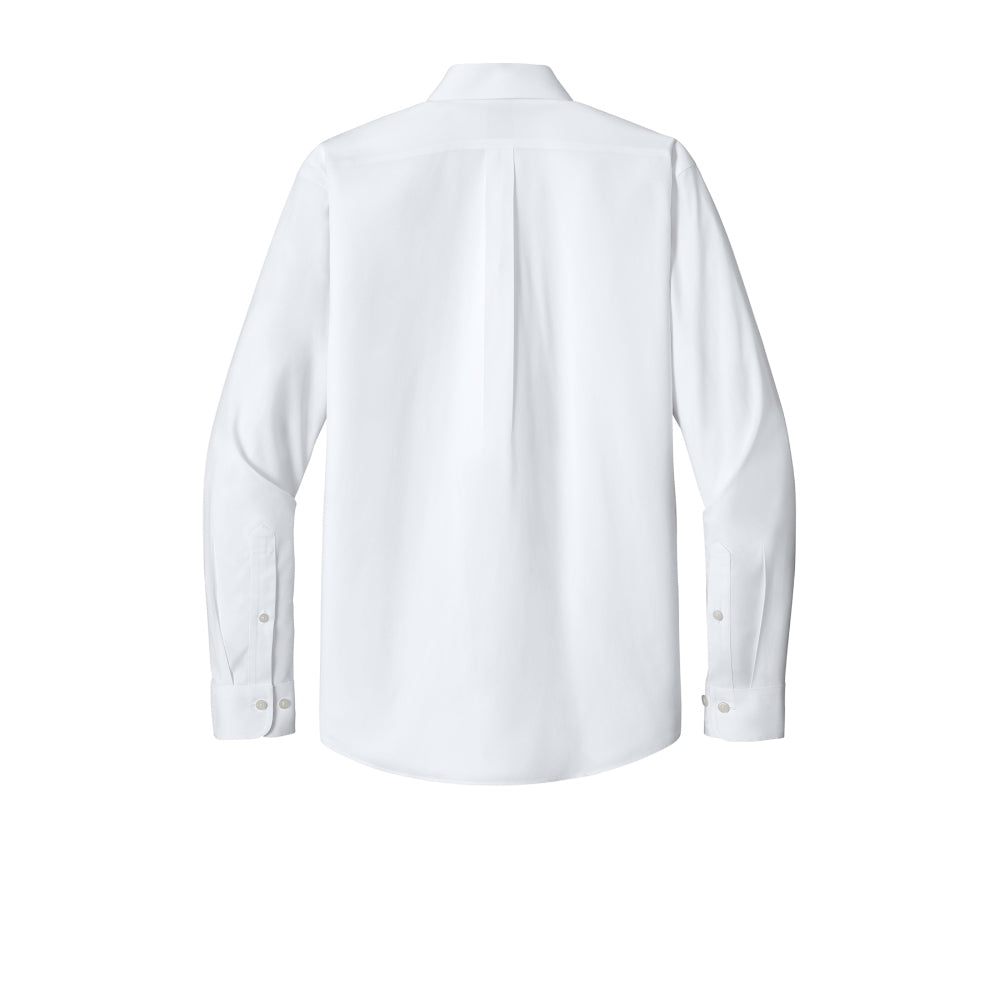 Brooks Brothers® Wrinkle-Free Stretch Pinpoint Spread Collar Shirt - White