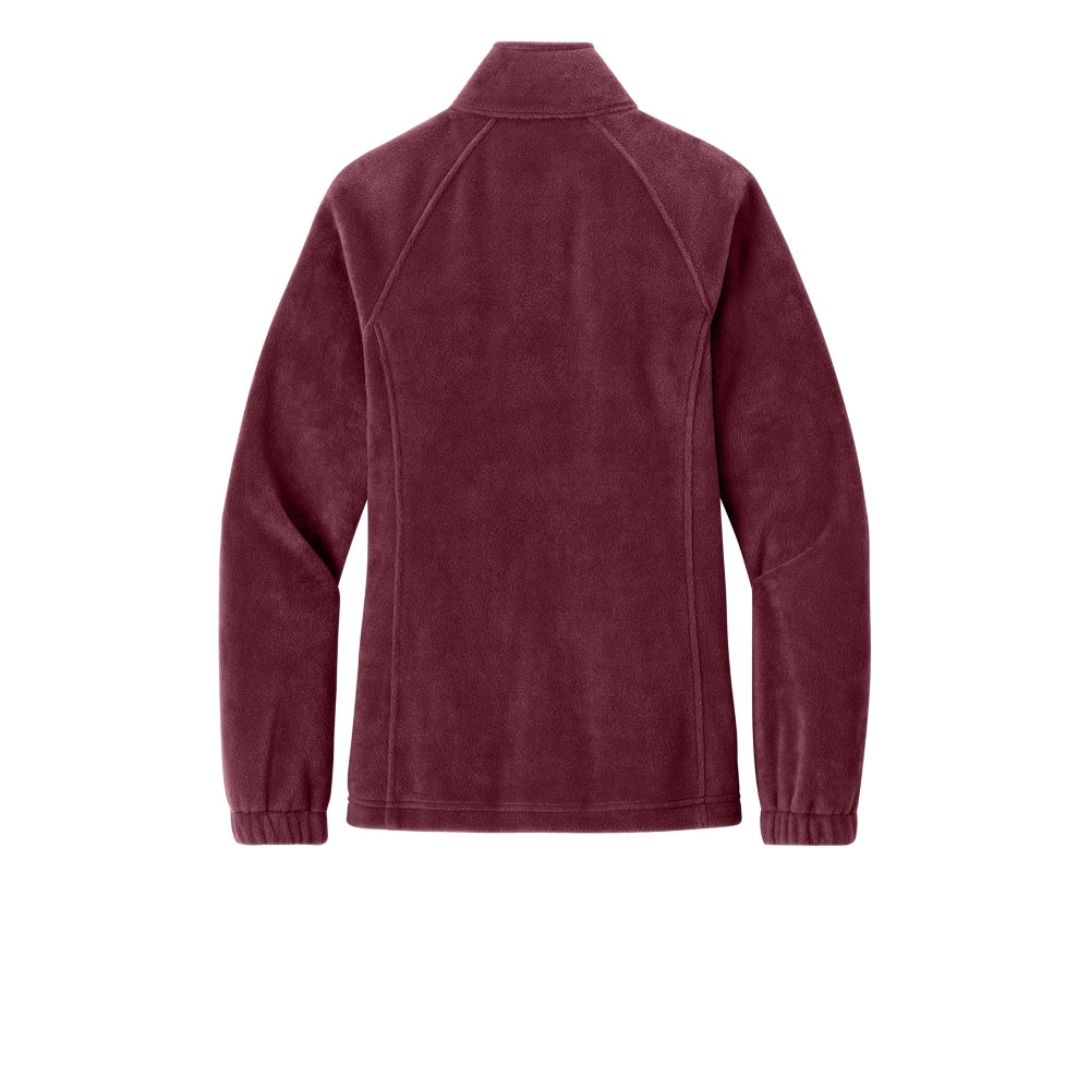 Port Authority® Women’s Plush Fleece Full-Zip Jacket - Club Burgundy