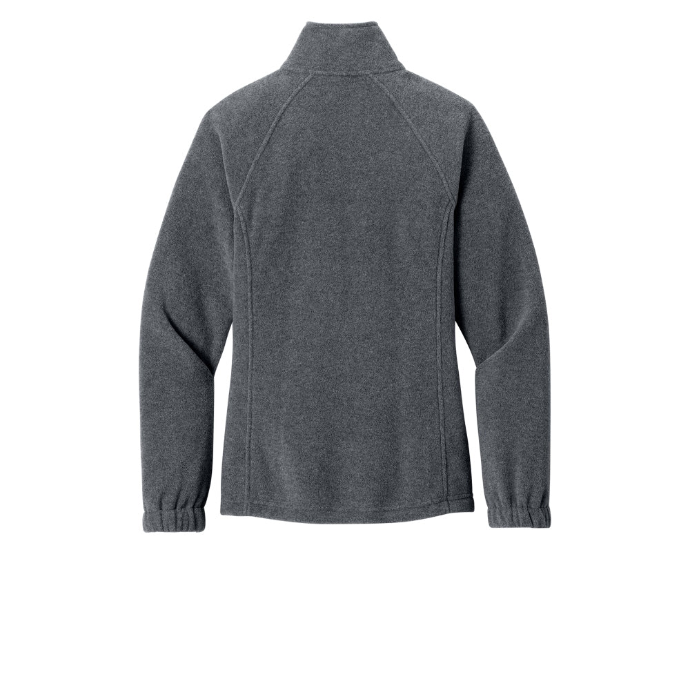 Port Authority® Women’s Plush Fleece Full-Zip Jacket - Storm Grey Heather