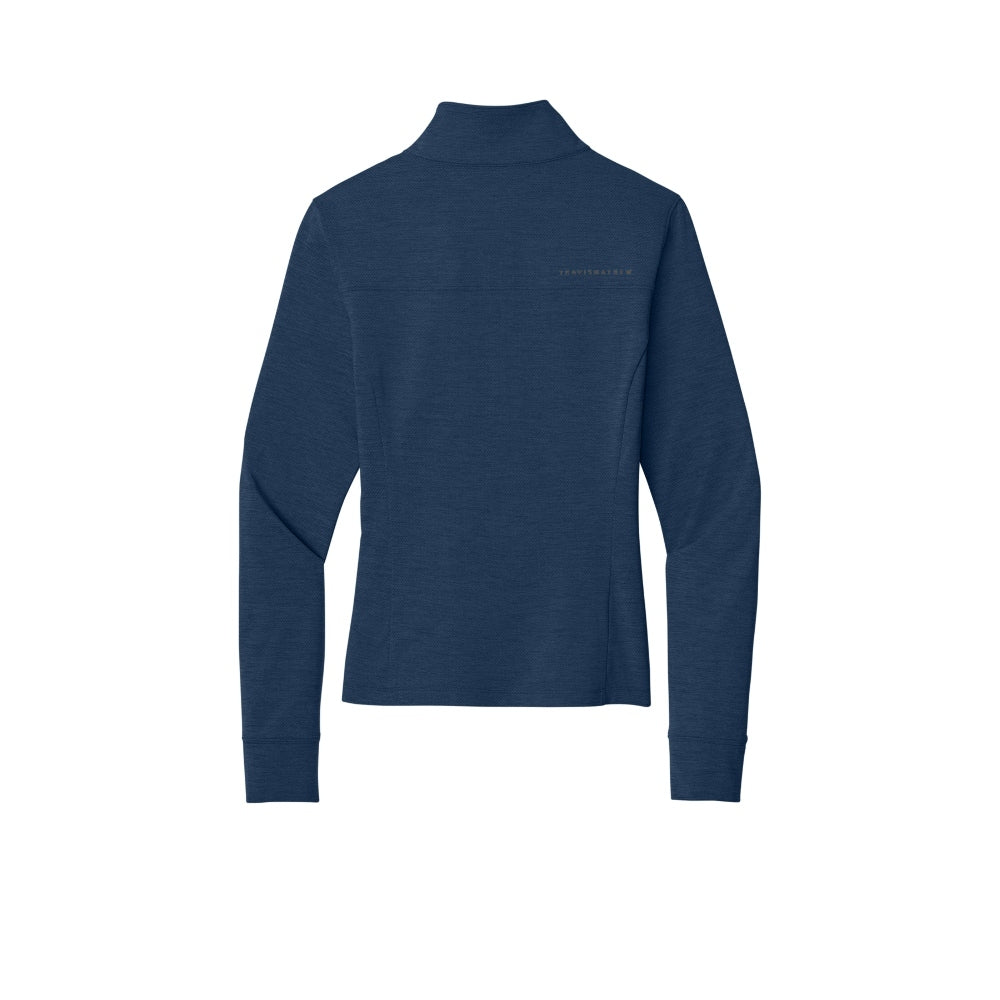 TravisMathew Women’s Onward 1/2-Zip - Navy Heather
