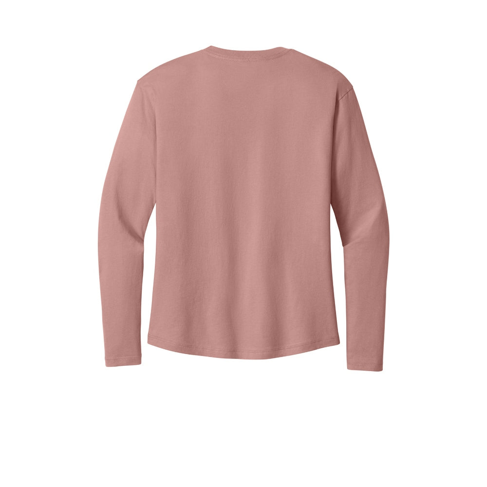 Next Level Apparel® Women’s Cotton Relaxed Long Sleeve Tee - Desert Pink