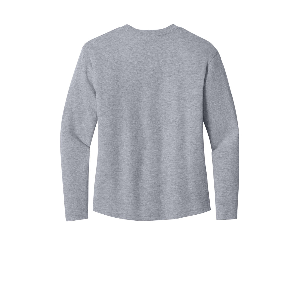 Next Level Apparel® Women’s Cotton Relaxed Long Sleeve Tee - Heather Gray