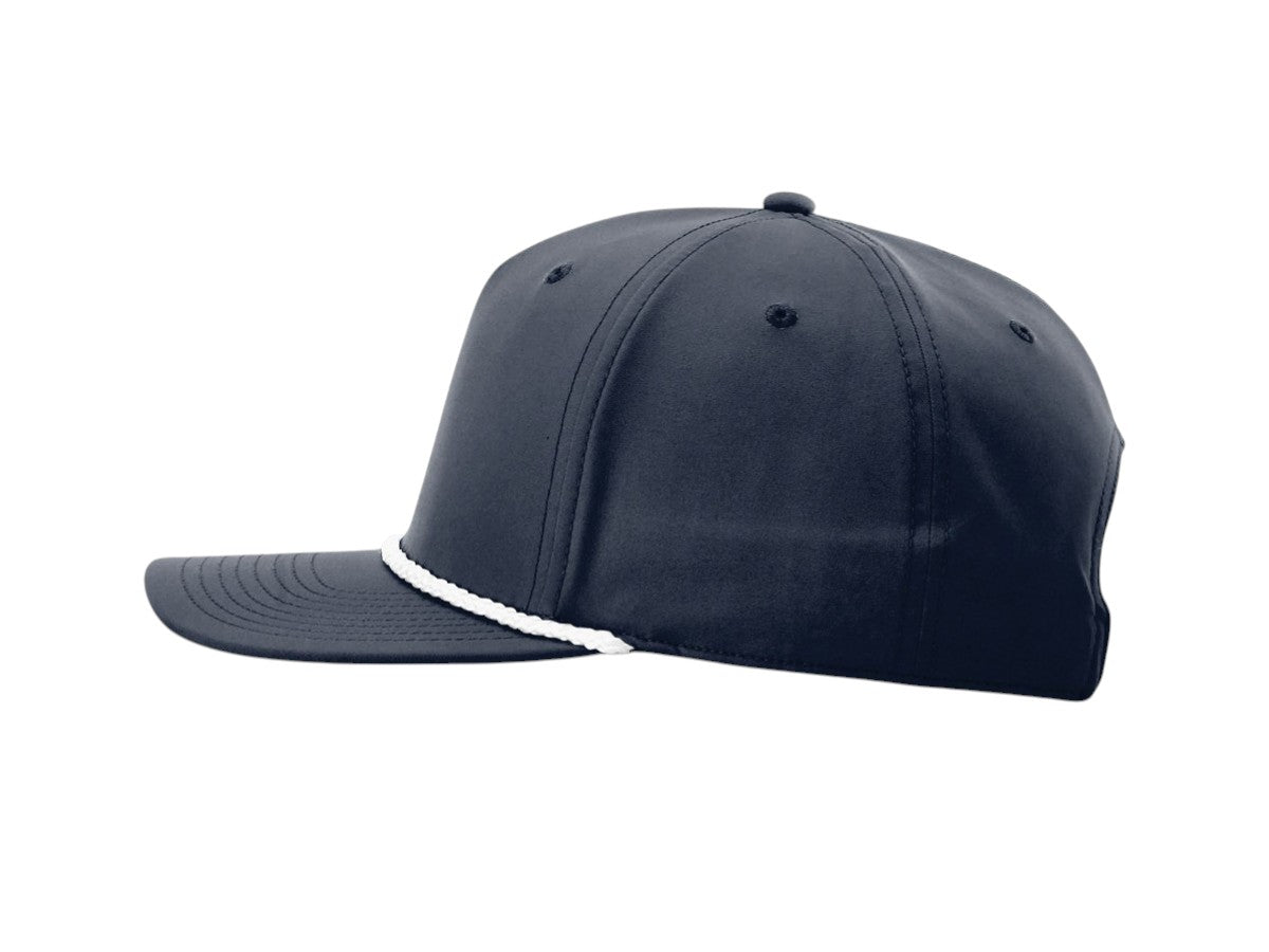 Richardson - Five-Panel Classic Rope Cap - 258 - Navy/White