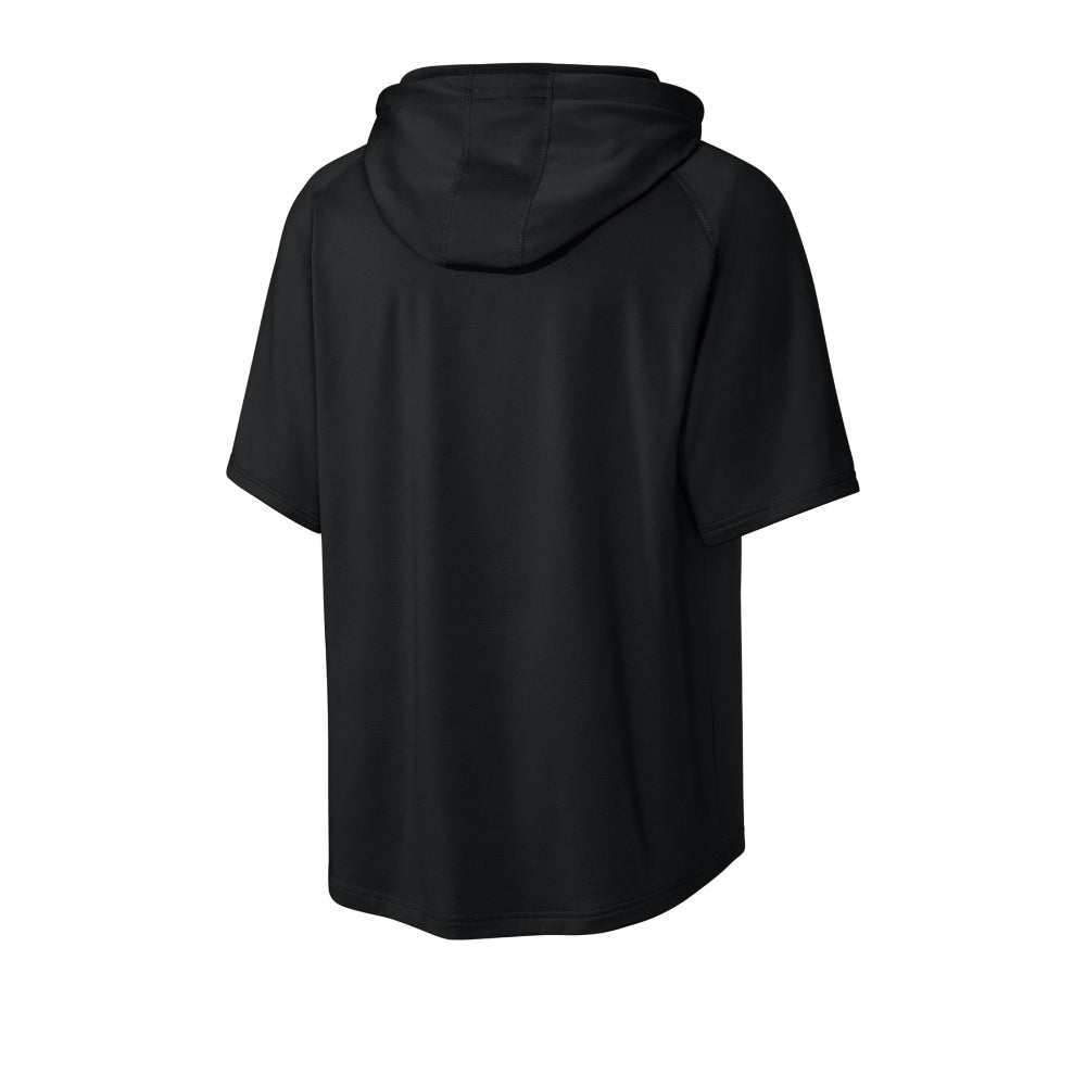 Richardson Charge Performance Fleece Short Sleeve Hoodie - Black